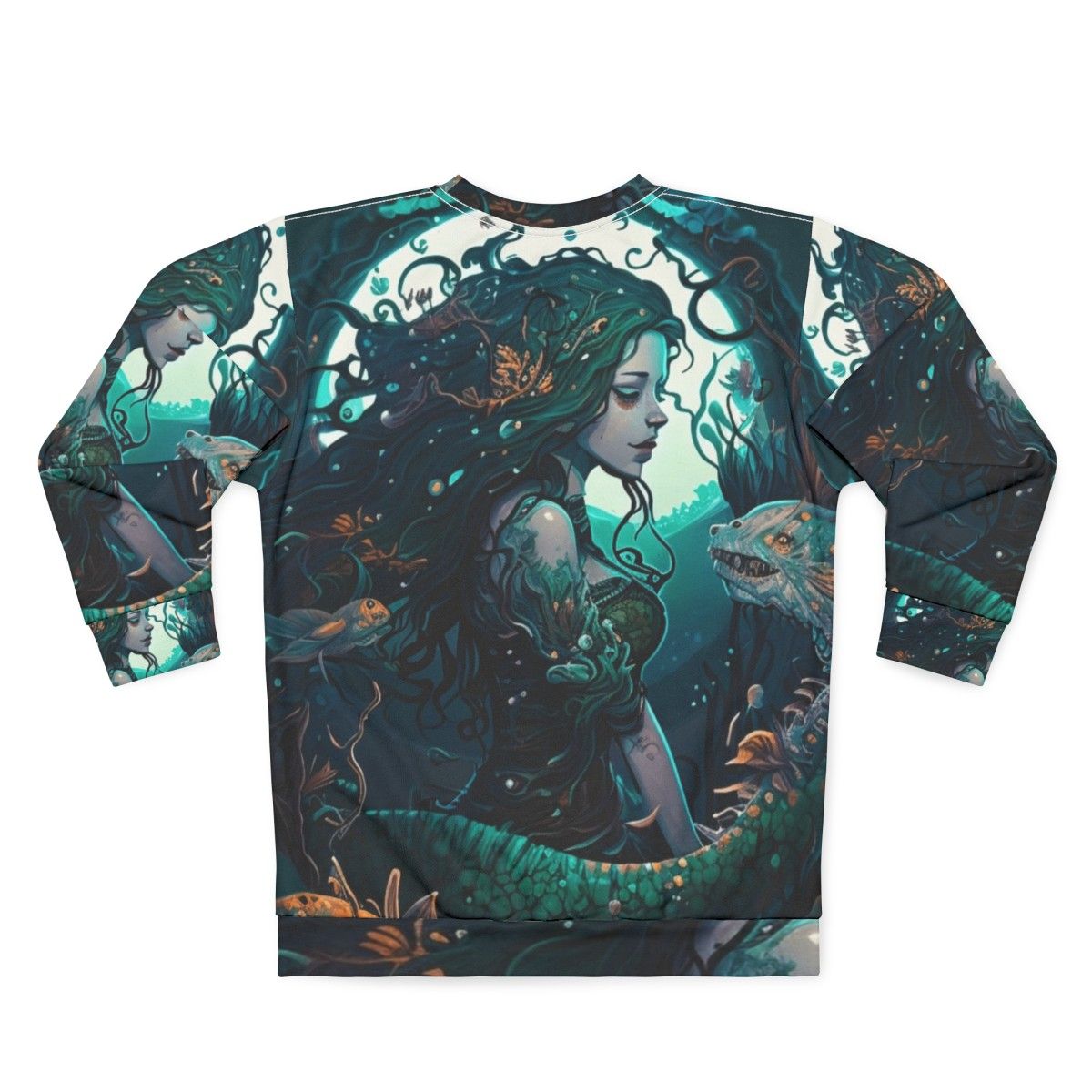 Mythical Sea Creatures Fantasy Sweatshirt - Back