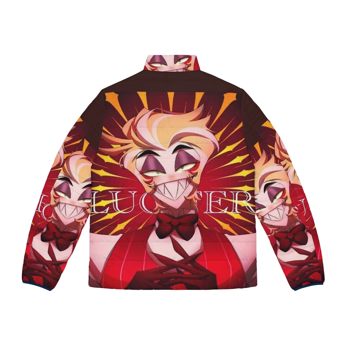 Hazbin Hotel Lucifer Morningstar Anime Puffer Jacket - Back