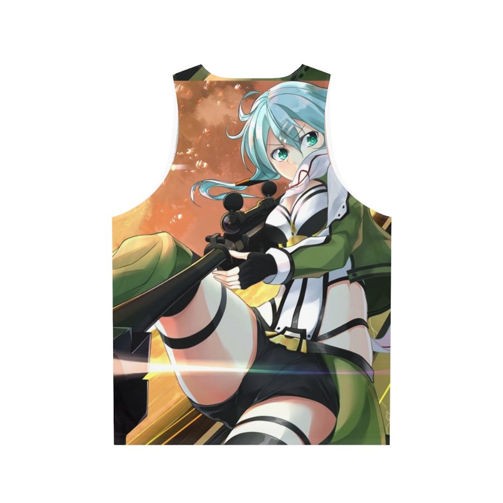 Sinon Anime Inspired Unisex Tank Top - Back