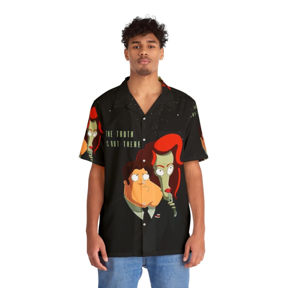 Truth Is Out There X-Files Alien Hawaiian Shirt - People Front