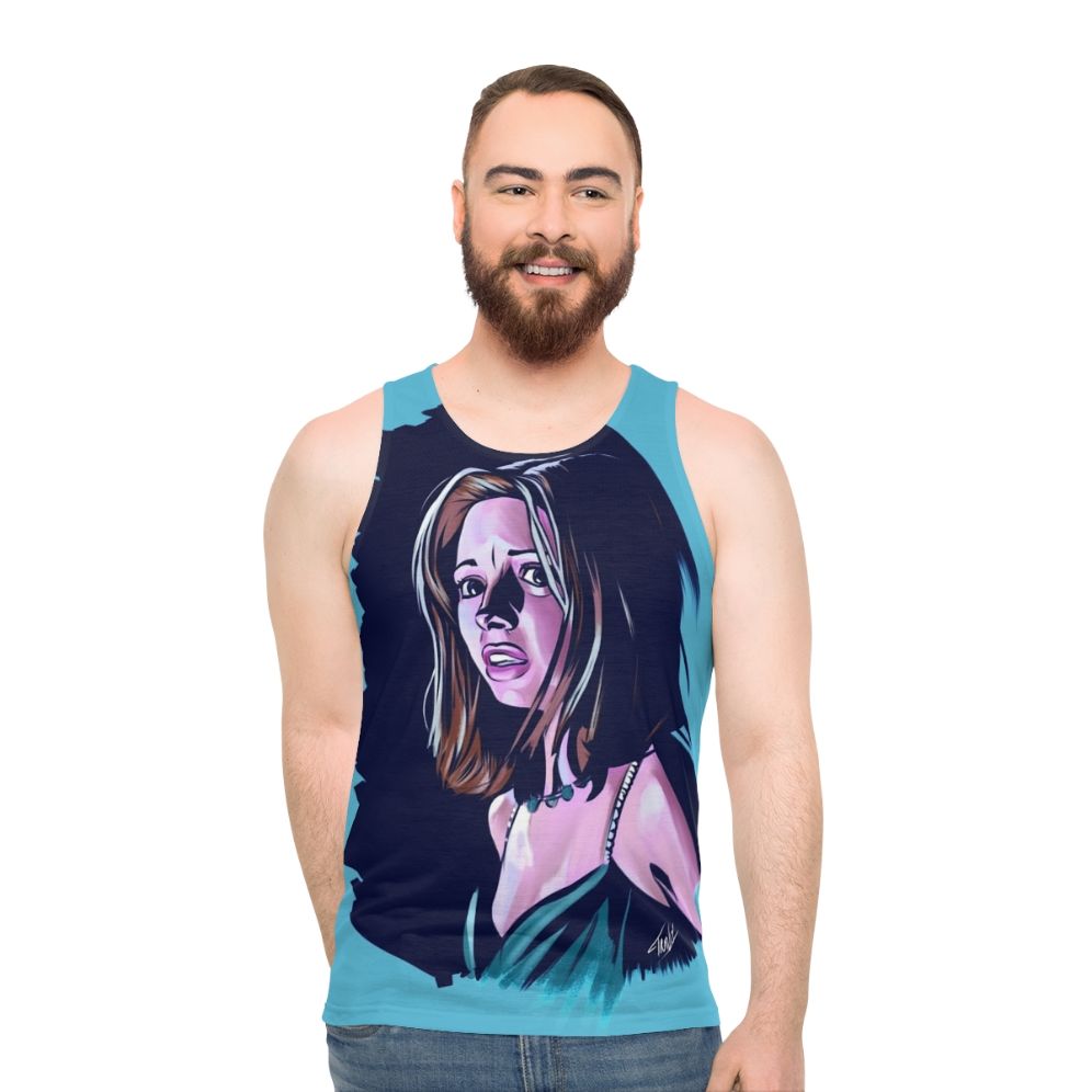 Unisex horror slasher fisherman killer tank top - men