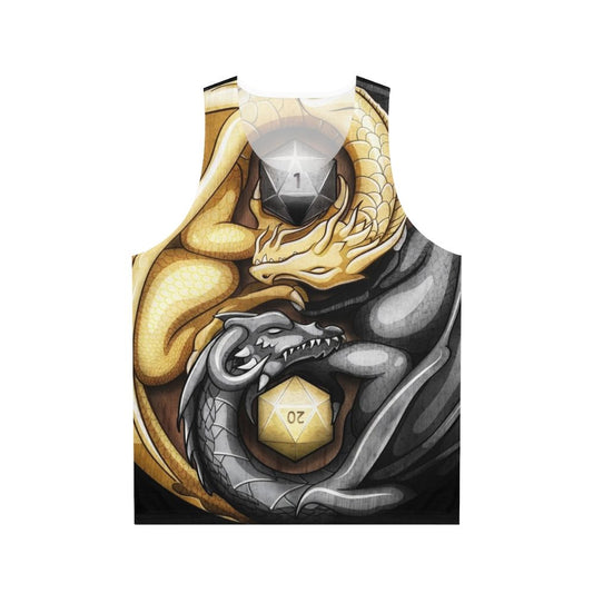 Unisex Dungeons & Dragons D20 Yin Yang Dragon Tank Top