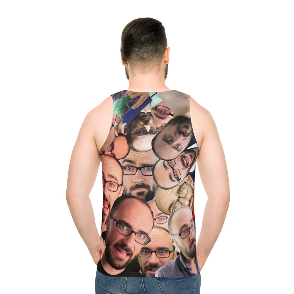 Vsauce Michael Unisex Tank Top - men back