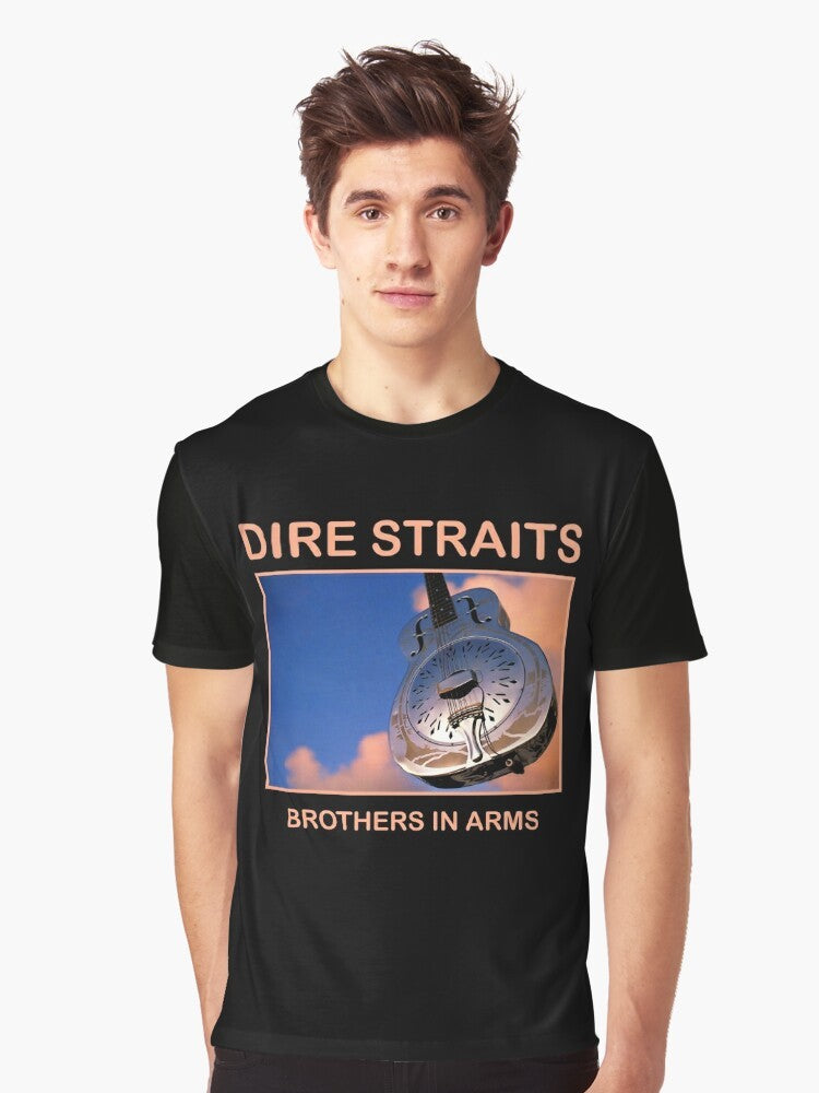 Dire Straits Brothers In Arms Guitar Graphic T-Shirt - Men