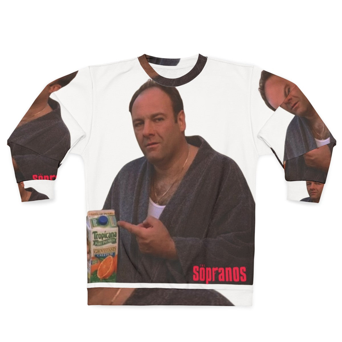 The Sopranos Tony Holding Orange Juice Sweatshirt