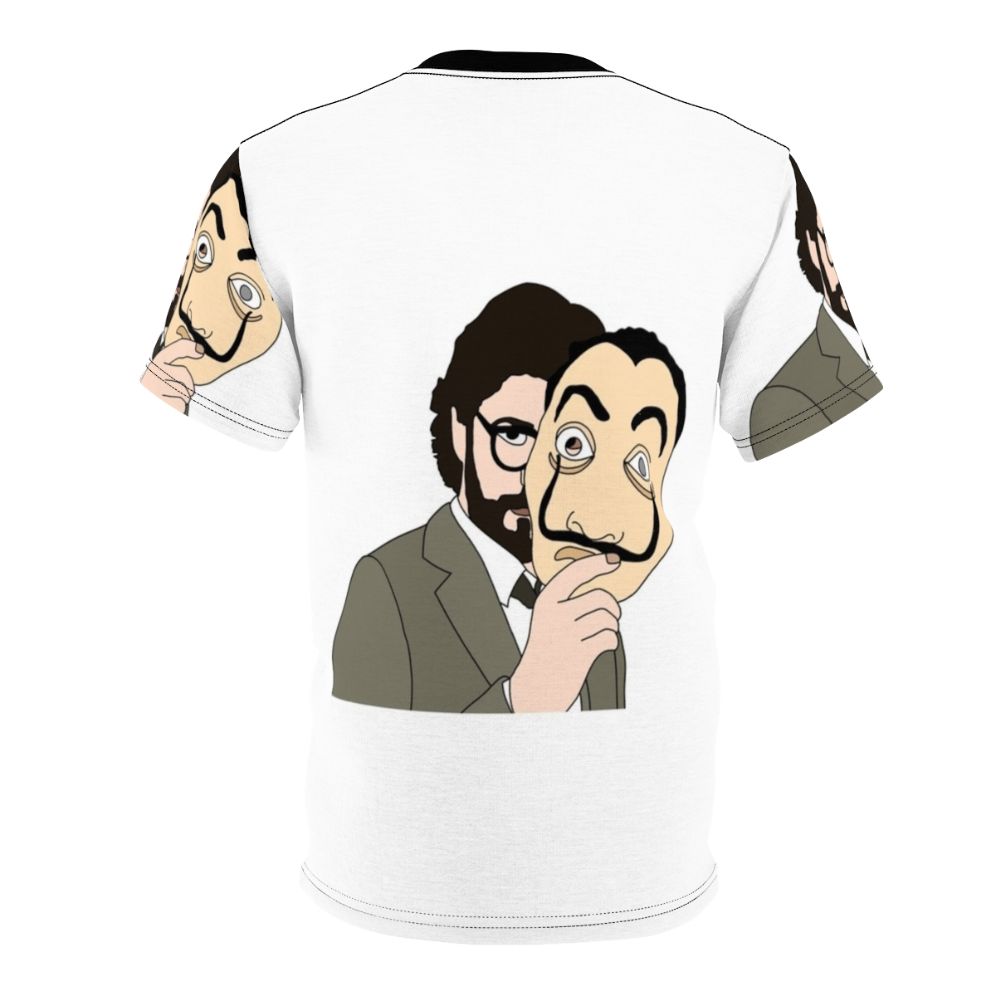 Money Heist Inspired Professor and The Mask T-shirt - Back