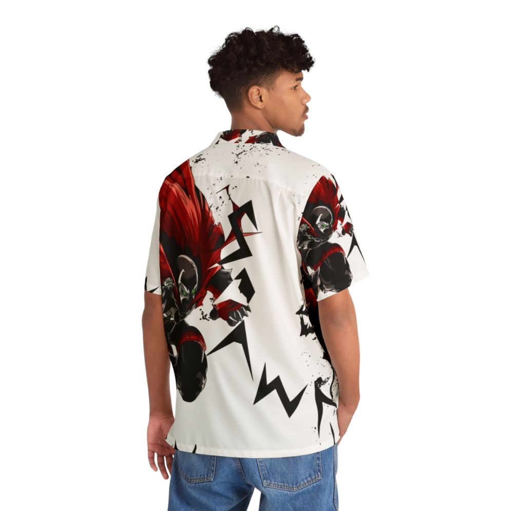 Spawn Inspired Hawaiian Shirt with Sublime White Design - People Back