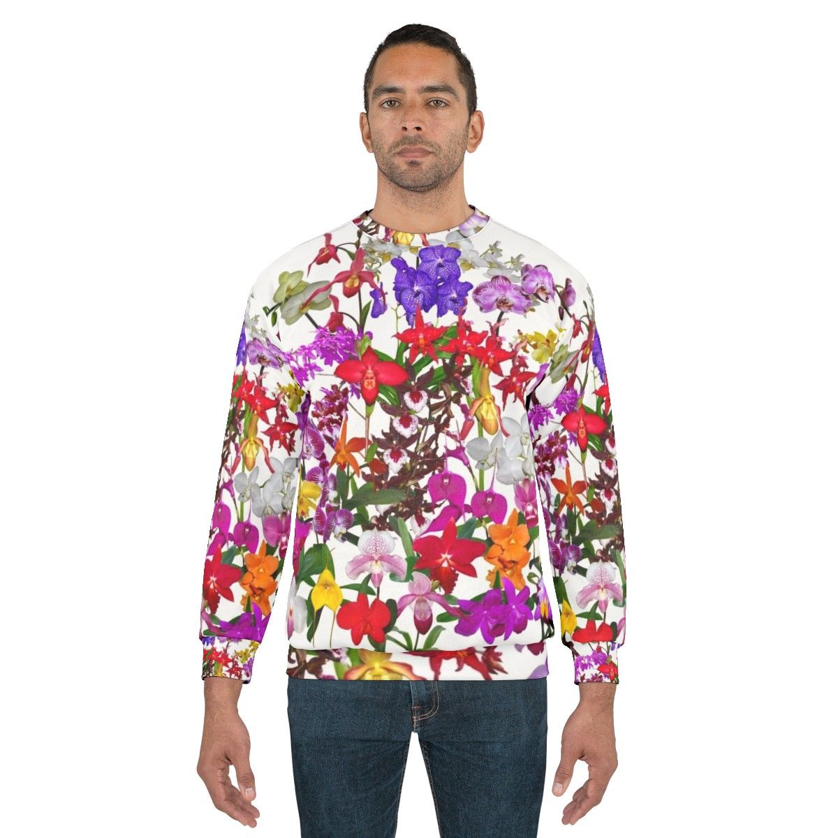 Orchid Celebration Floral Sweatshirt - men