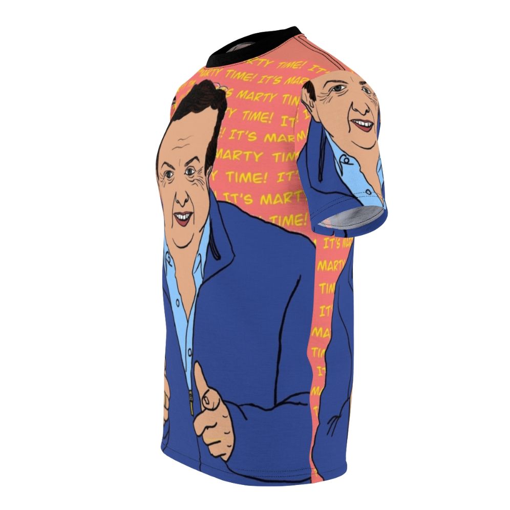 Marty Morrissey themed AOP t-shirt with a fun, colorful design - men left