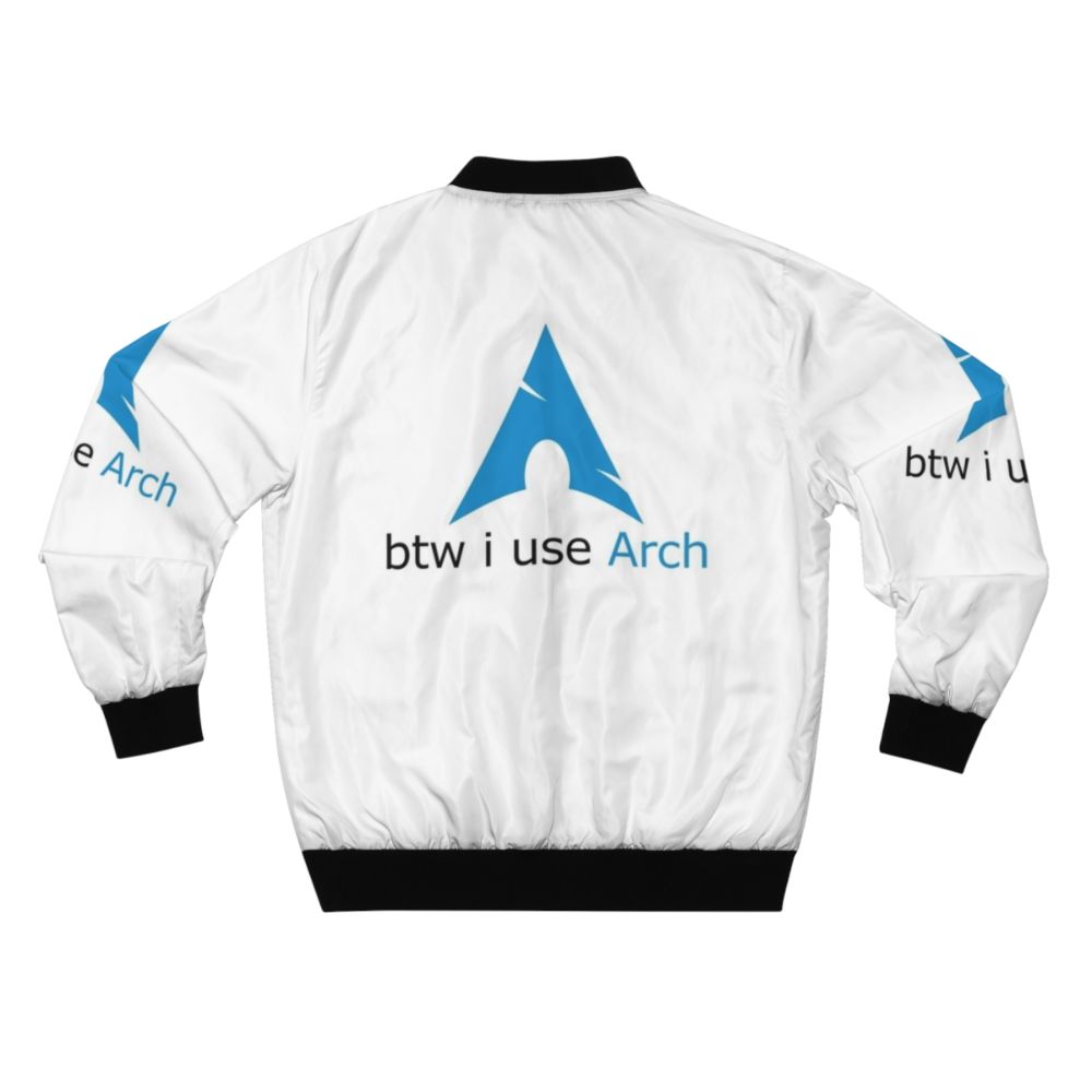 Arch Linux Bomber Jacket - A Must-Have for Linux Lovers - Back