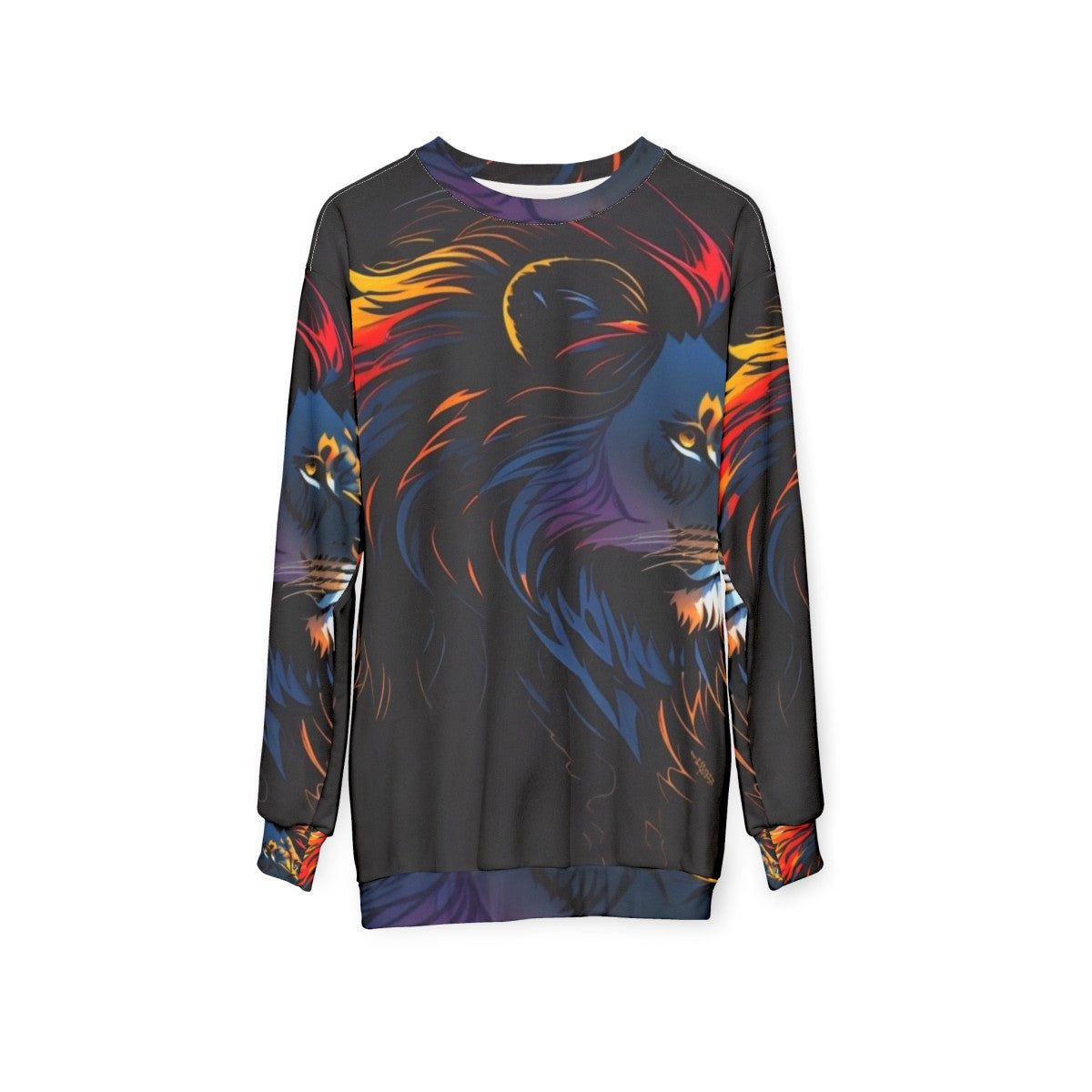 Legendary Lion Sweatshirt - Nature-Inspired Clothing - hanging