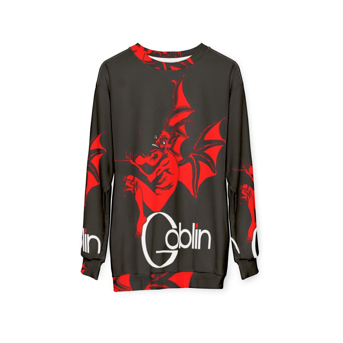 Goblin sweatshirt for fans of gothic and fantasy style - hanging