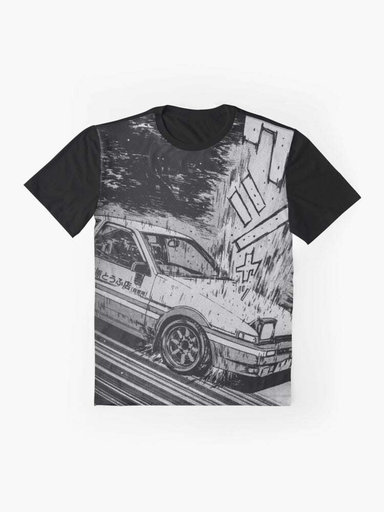 Initial D Drift King AE86 Toyota Trueno Graphic T-Shirt - Flat lay