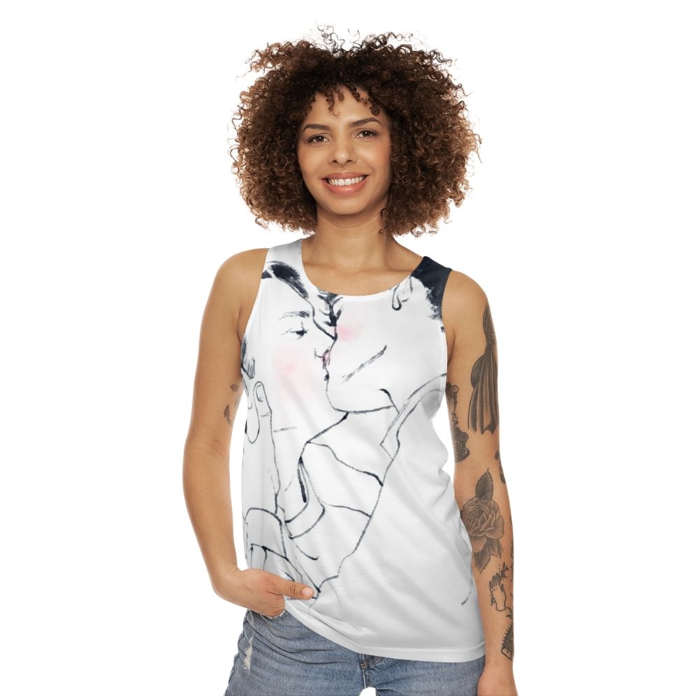 Heartstopper inspired unisex tank top - women