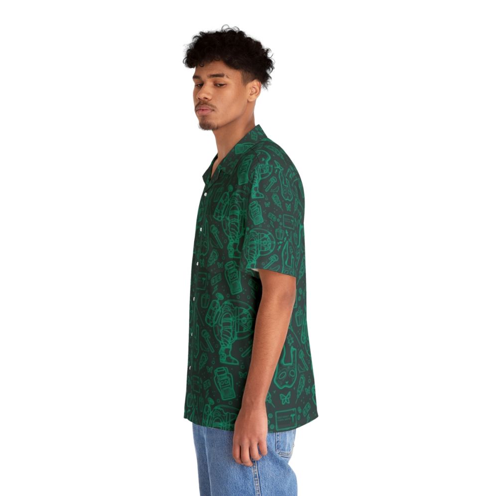 Bioshock Rapture Pattern Blue Hawaiian Shirt - People Left