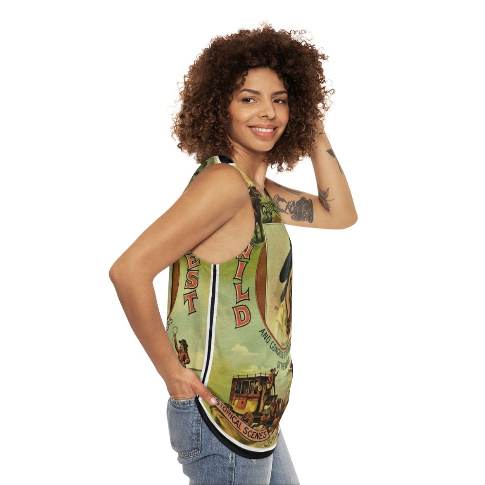 Buffalo Bill Wild West Show Unisex Tank Top - women side