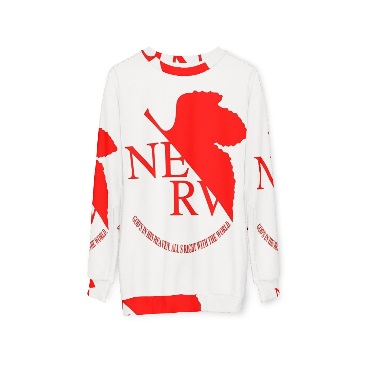 NERV logo evangelion sweatshirt - hanging