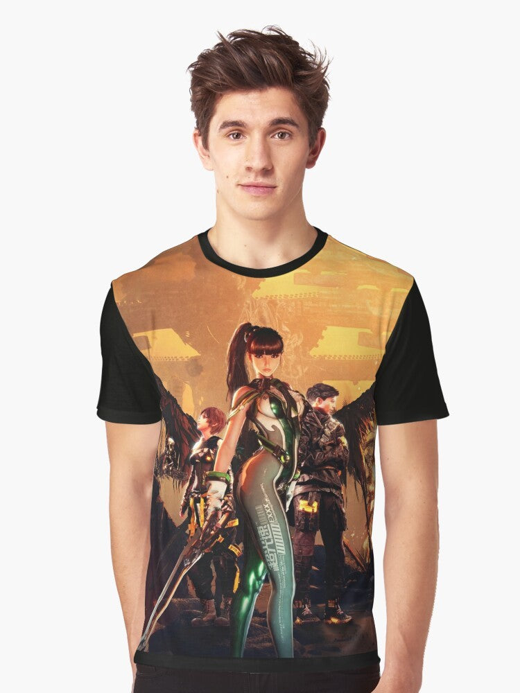 Stellar Blade video game character graphic t-shirt - Men