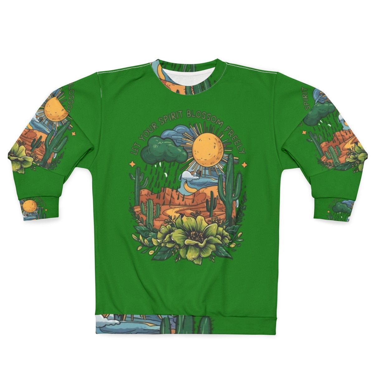 Floral nature blossoms sweatshirt