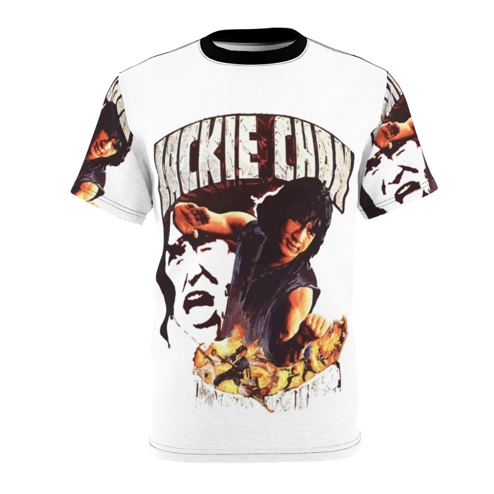 T-shirt depicting a young Jackie Chan in a kung fu fighting pose