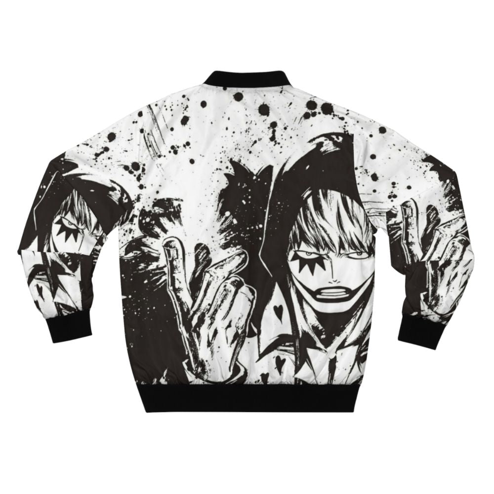 One Piece Corazon Anime Bomber Jacket featuring the character Donquixote Rosinante - Back