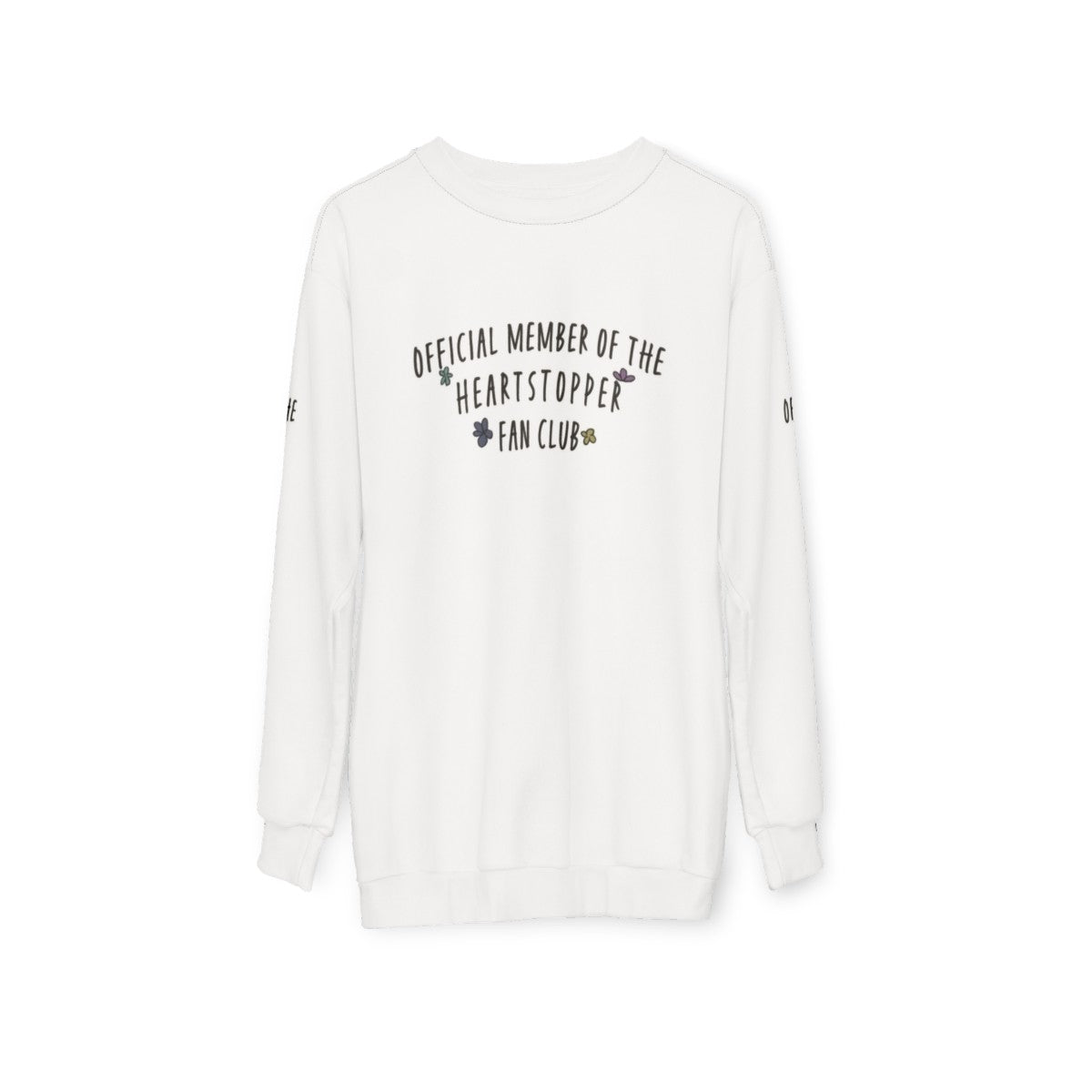 Heartstopper Fan Club Sweatshirt - hanging