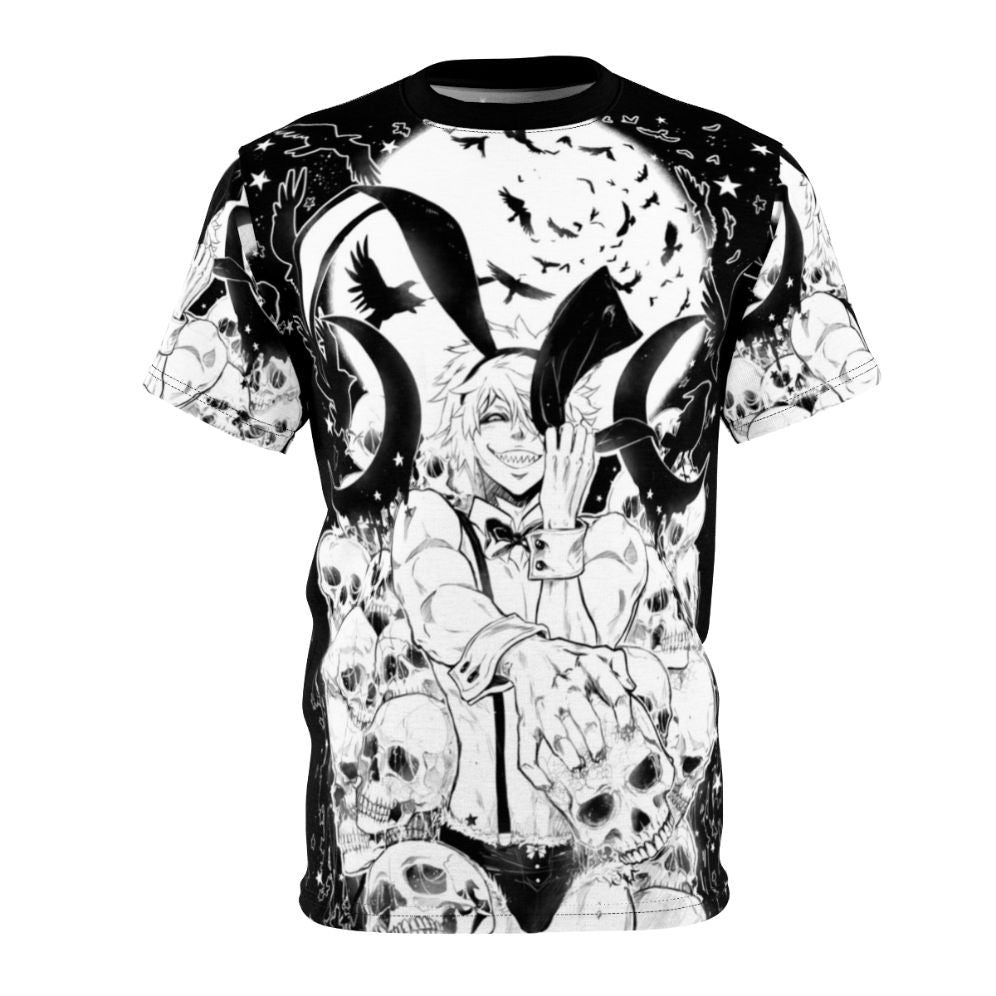 Bunny-inspired anime-style t-shirt with a zodiac wars rabbit design