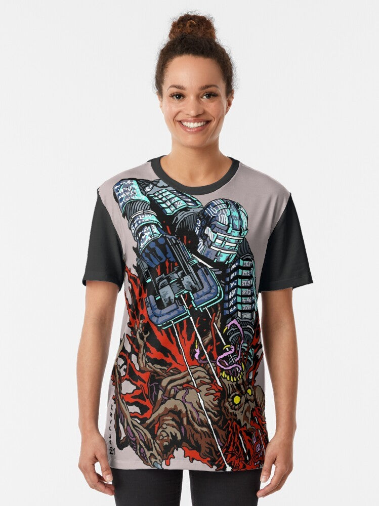 Dead Space Necromorph Survival Horror Video Game Graphic T-Shirt - Women