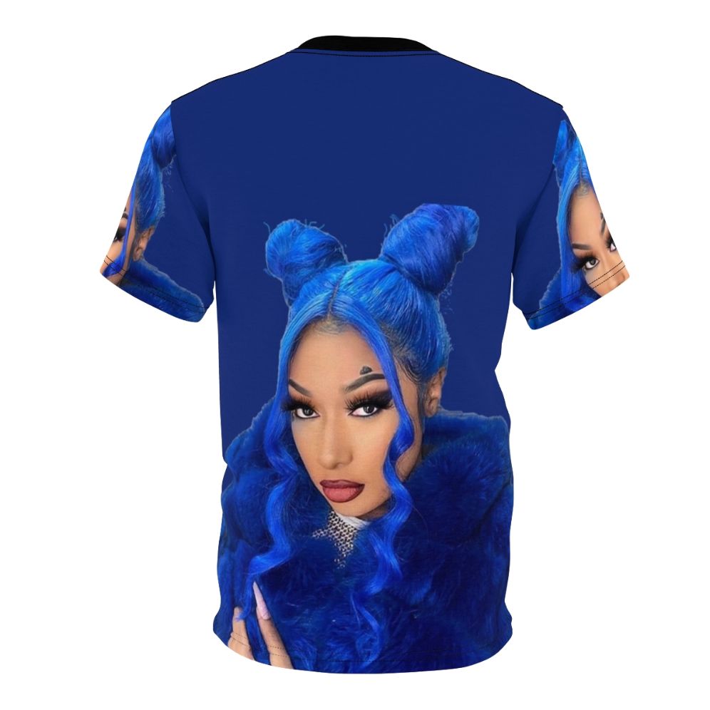 Megan Thee Stallion inspired t-shirt design featuring hip hop and music elements - Back