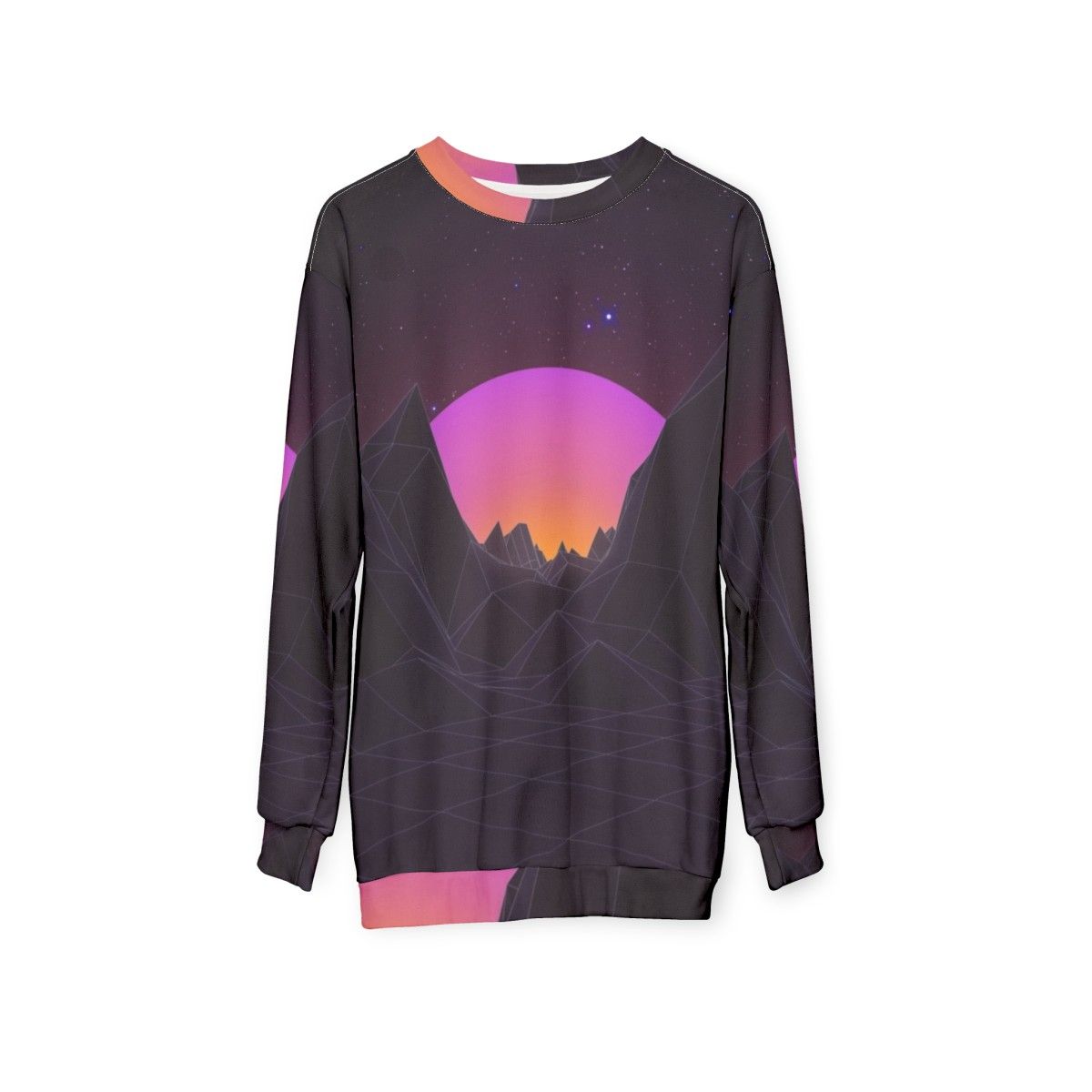 80s Retro Vaporwave Aesthetic Sweatshirt - hanging