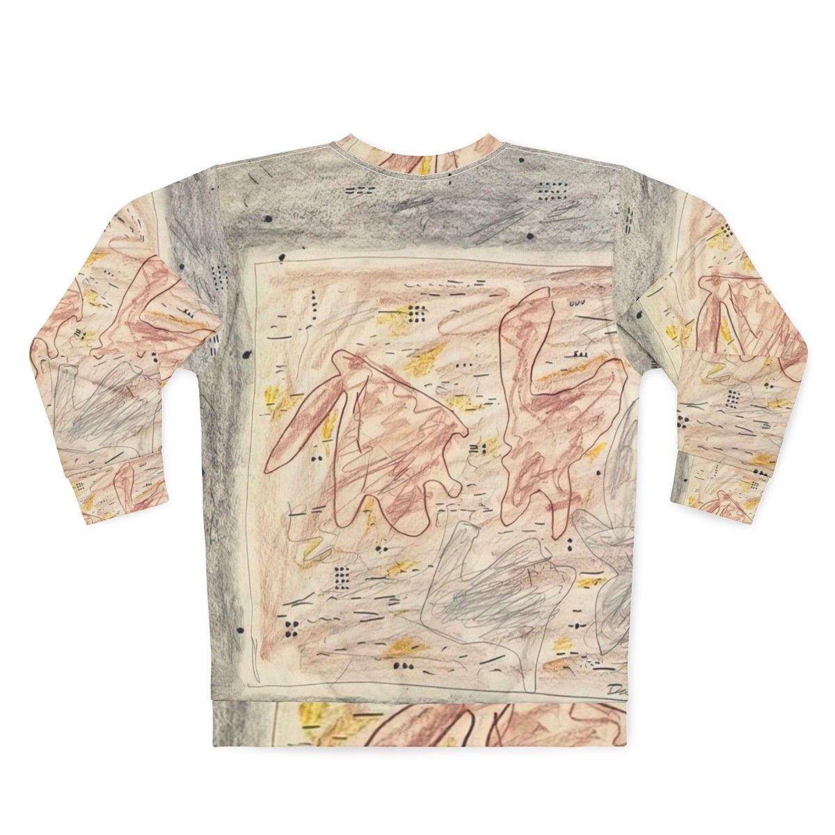 Gene Davis Artwork Abstract Sweatshirt - Back