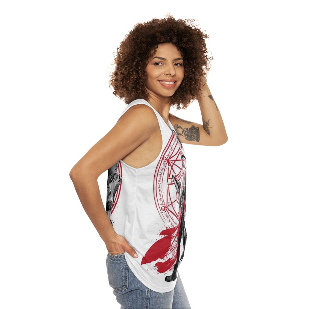 Fullmetal Alchemist anime tank top - women side