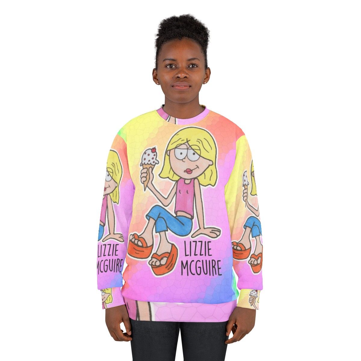 Lizzie McGuire Cartoon Graphic Sweatshirt - women