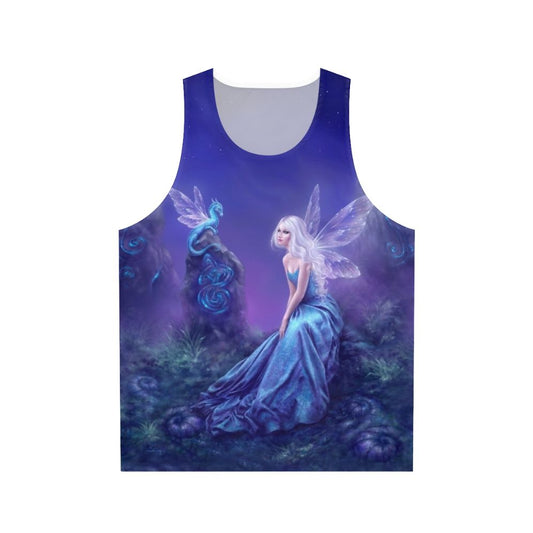 Luminescent fairy dragon fantasy art unisex tank top