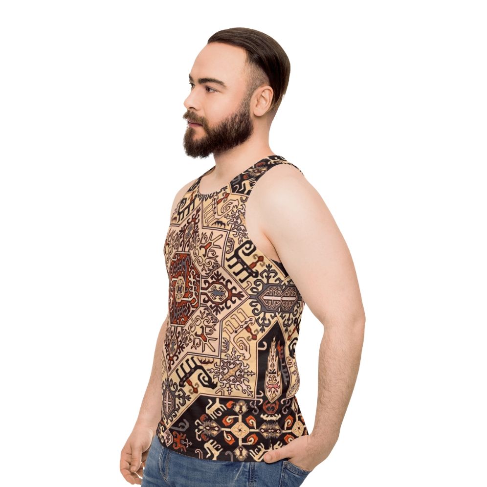 Unisex Armenian art inspired tank top - men side