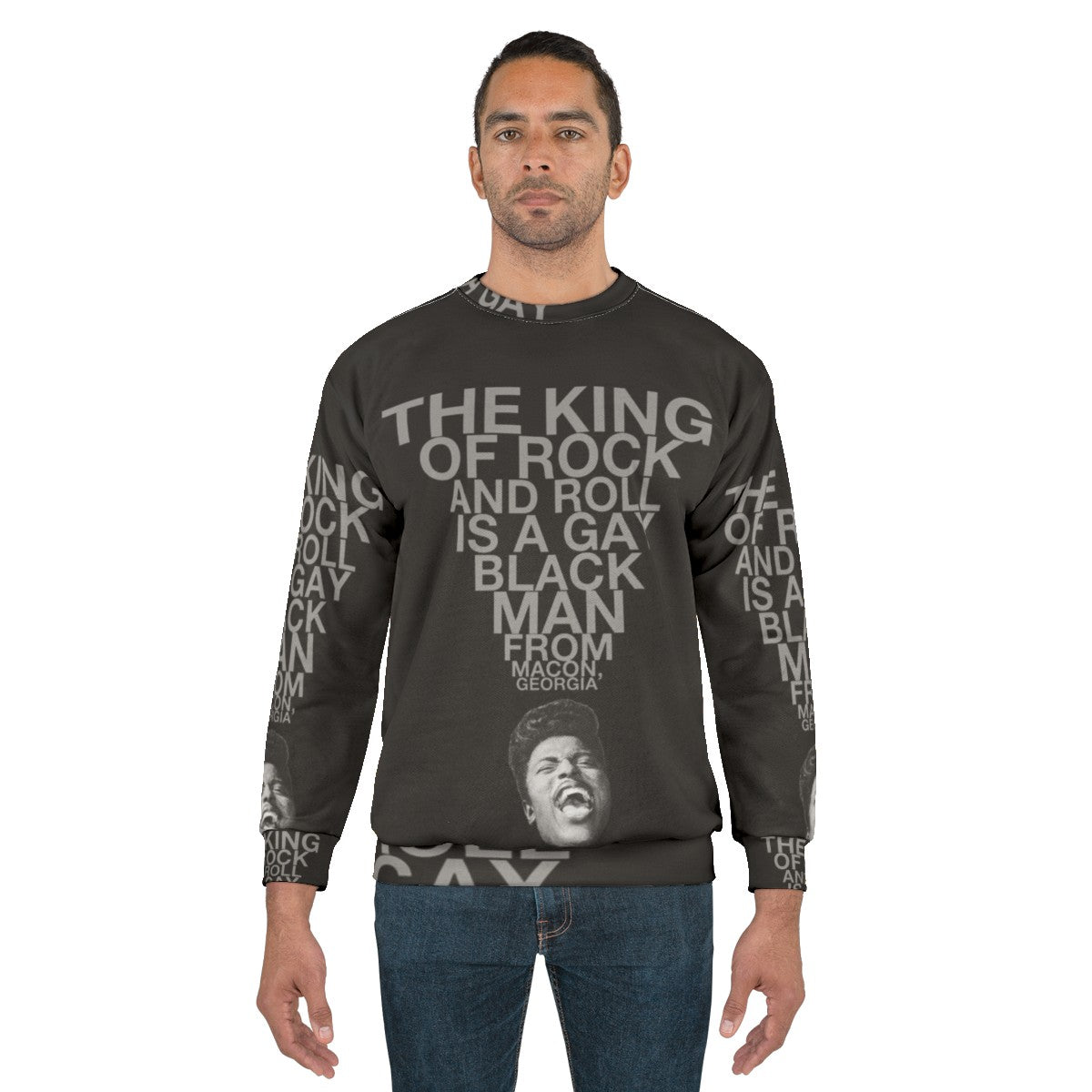 Ooh My Soul Sweatshirt featuring Little Richard's iconic image - men