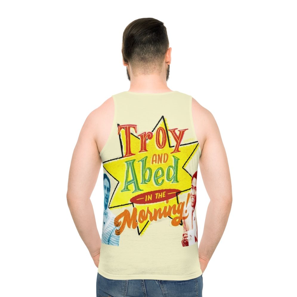 Community "Troy and Abed in the Morning" Unisex Tank Top - men back