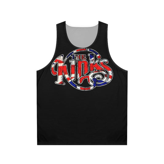 Vintage The Kinks Band Flag Art Unisex Tank Top