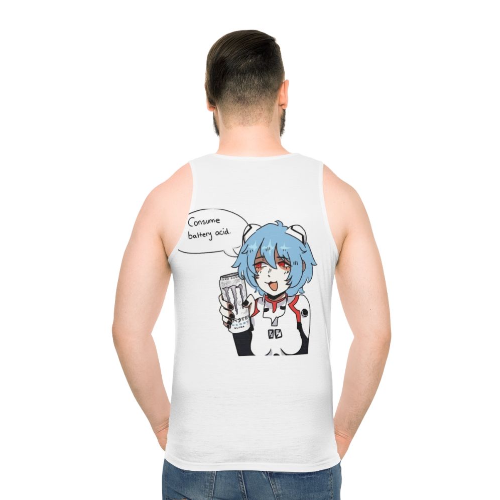 Rei Ayanami Evangelion Unisex Tank Top - men back