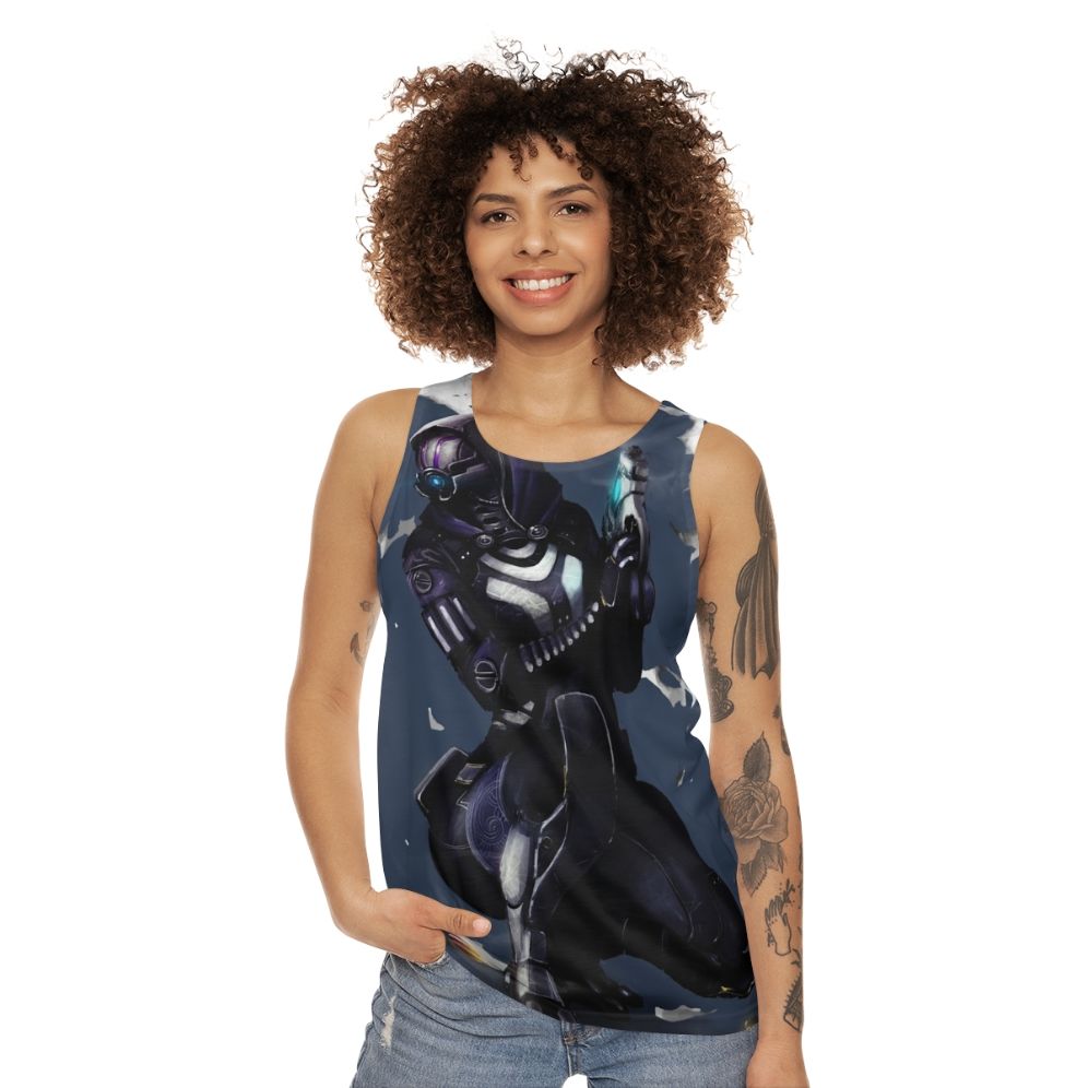 Mass Effect Tali Zorah Unisex Tank Top - women