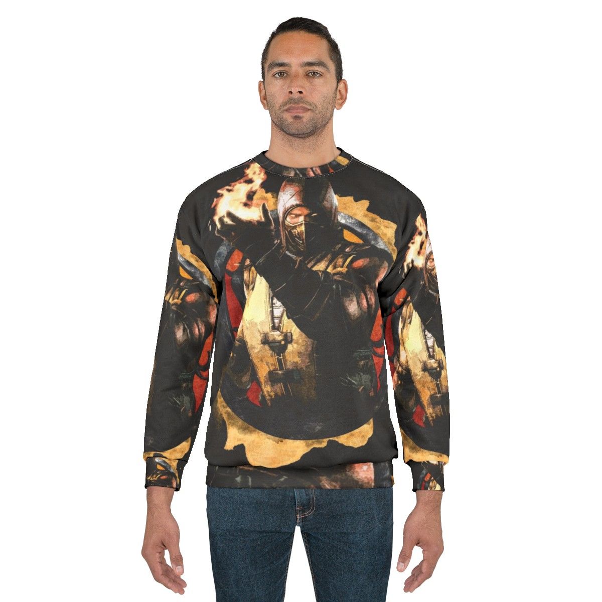 Mortal Kombat Scorpion Gamer Sweatshirt - men