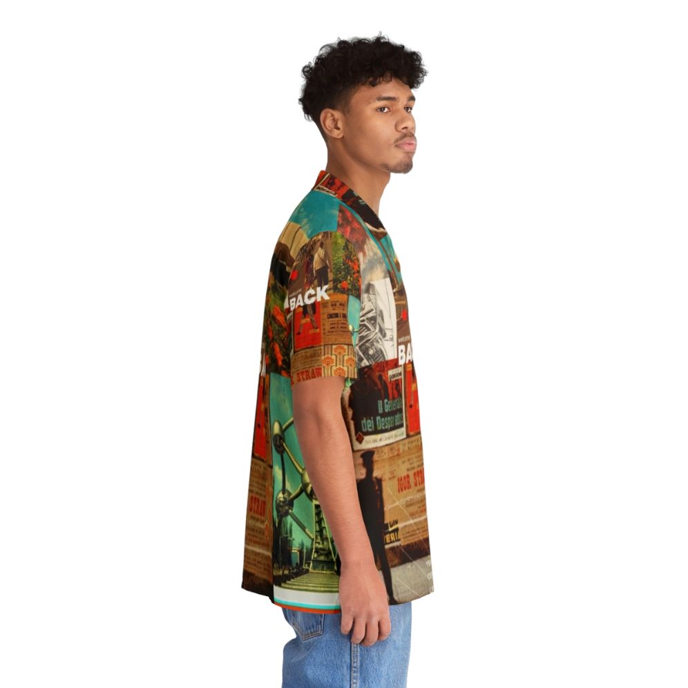 Retro Hawaiian Shirt with Surreal Graphic Design Pattern - People Pight