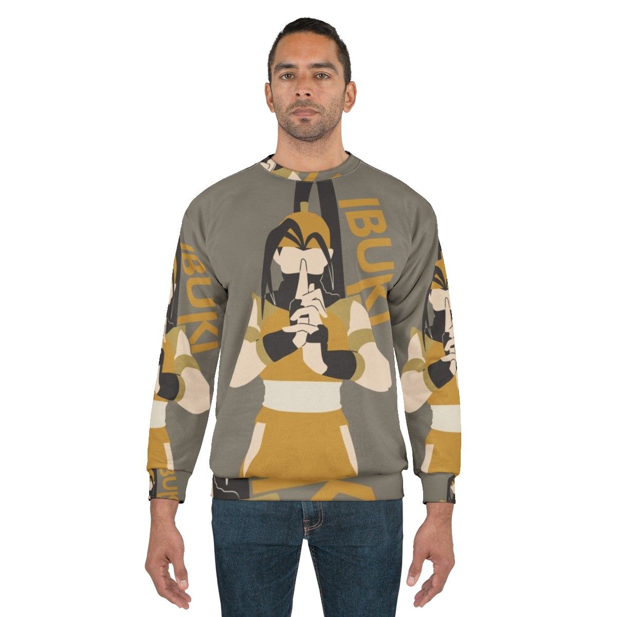 Ibuki Nostalgia SFV Minimalist Vector Trace Sweatshirt - men