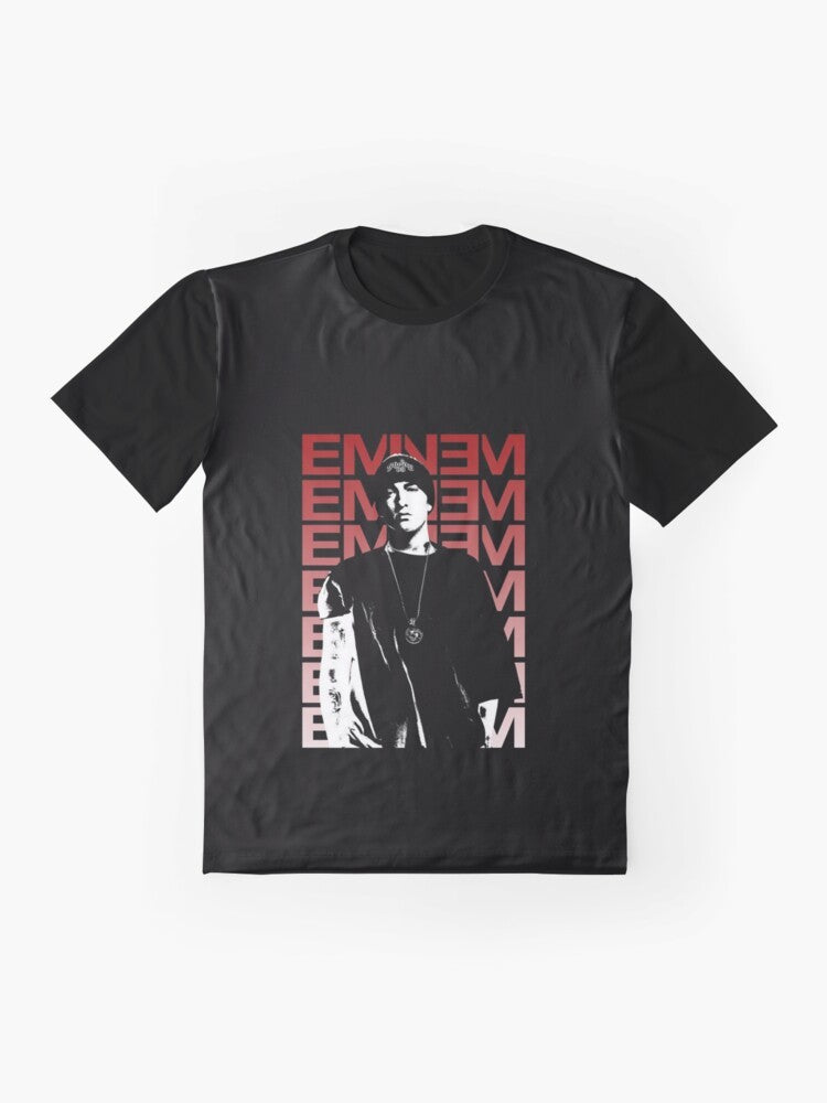 Eminem Rap Graphic T-Shirt featuring the iconic rapper and hip hop artist - Flat lay