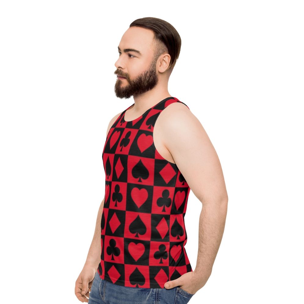 Jester Suit Unisex Tank Top - men side