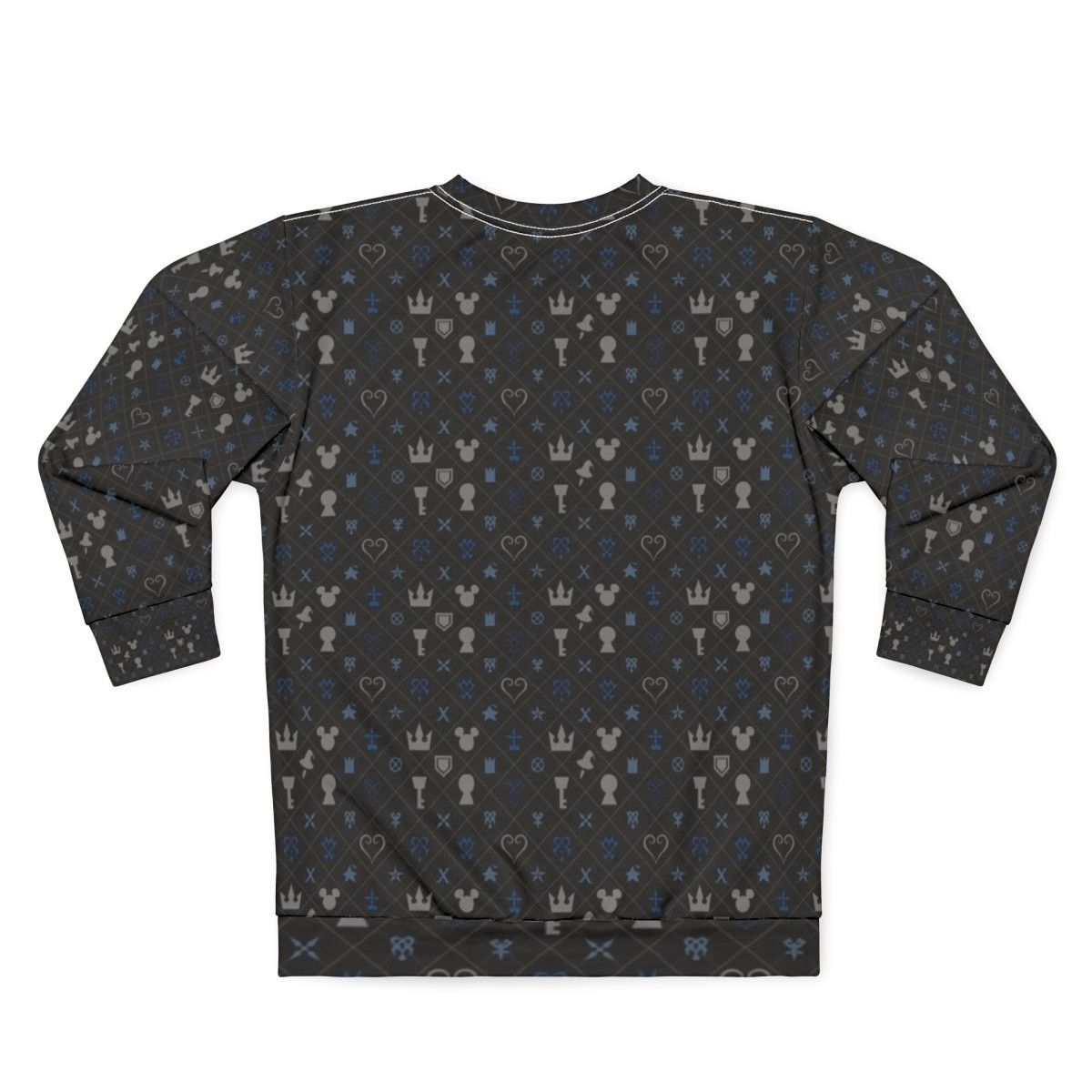 Kingdom Hearts Kh Pattern Sweatshirt - Back