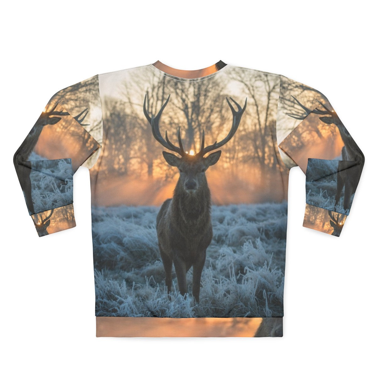 Legendary Stag Sweatshirt - Scottish Highlands Hunting Wildlife - Back