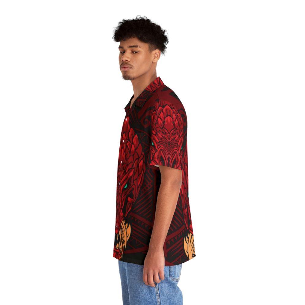 Odogaron Monster Hunter World themed Hawaiian shirt - People Left