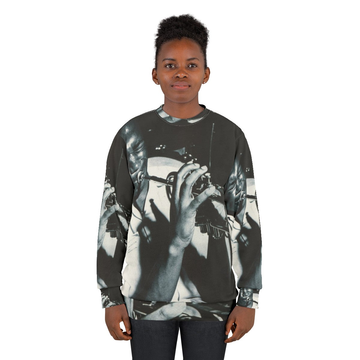 Clifford Brown Jazz Sweatshirt Featuring Legendary Trumpet Player - women