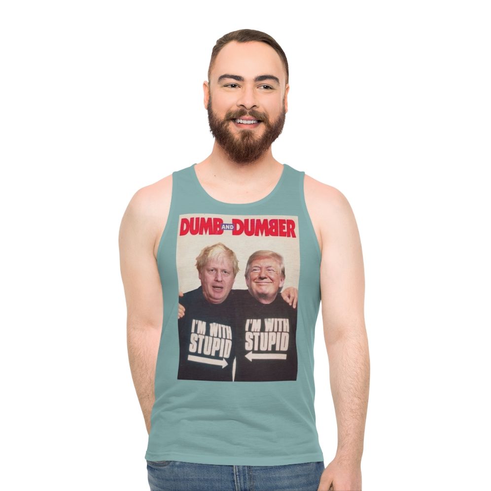 Anti-Trump and Anti-Boris Johnson Unisex Tank Top - men